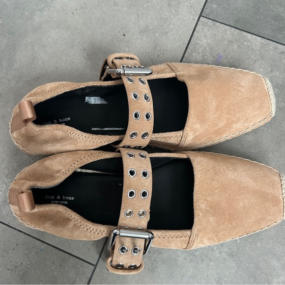 rag & bone Anteros espadrille tan flat neural shoe size 39 - Picture 4 of 9